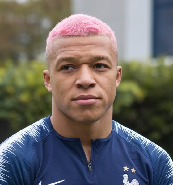 Mbappé Pink Hair