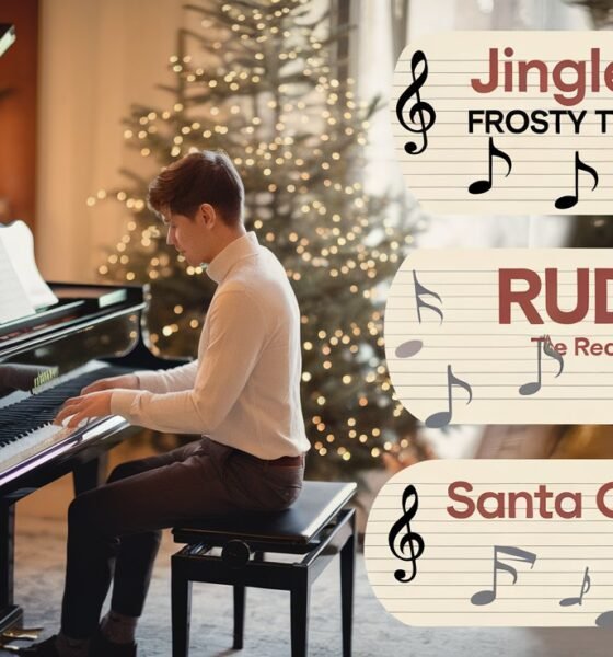 easy Christmas songs on piano